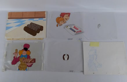 Grouping of Original TV Commercial Animation Art