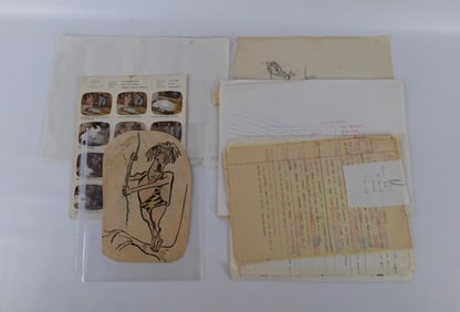 Grouping of Original and Copies of Animation Art