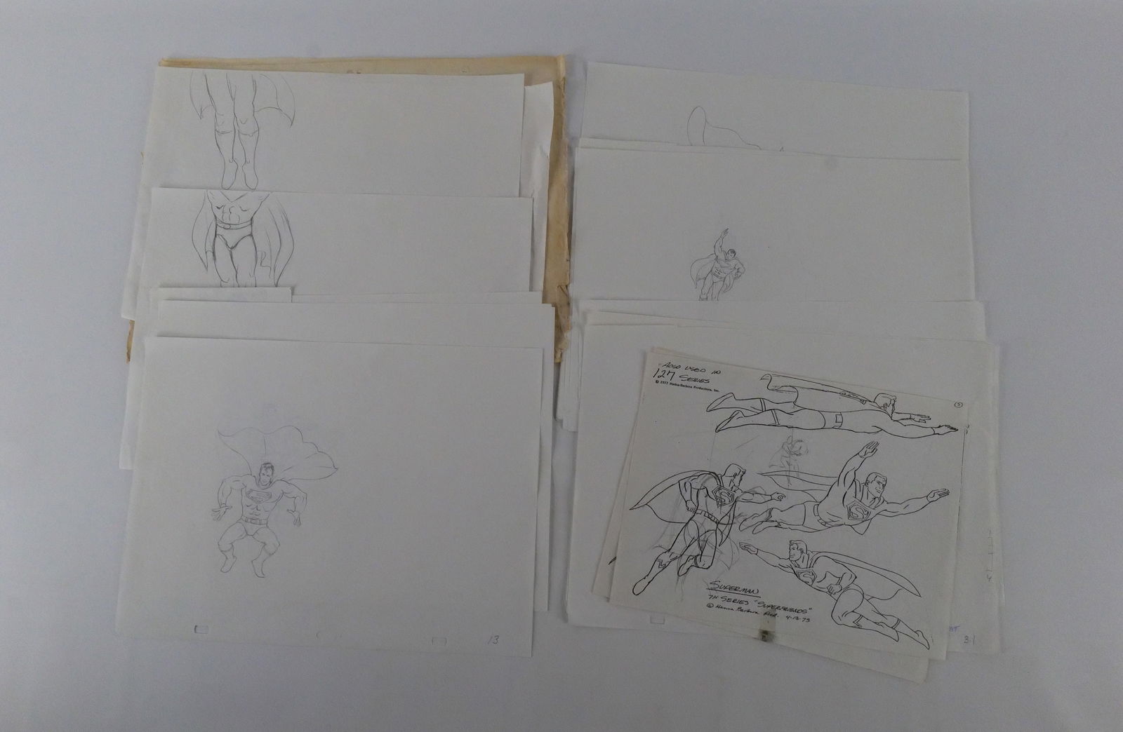 Grouping of Original Cartoon Character Pencil Drawings (1 of 6)