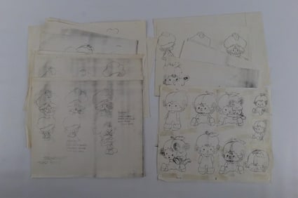 Grouping of Strawberry Shortcake Model Sheet Prints