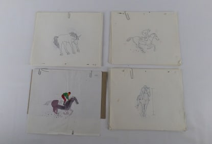 Grouping of Original Pencil Drawings by Jack Dazzo