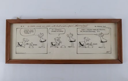 Framed B.C. Comic Strip by Johnny Hart