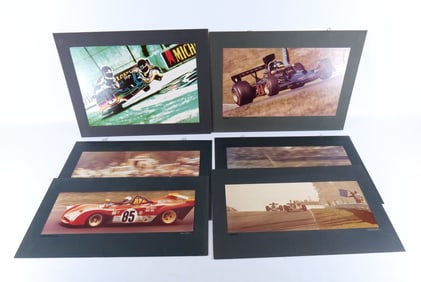 Lot of 6 Formula 1 Racing Photographs - Bill Stahl
