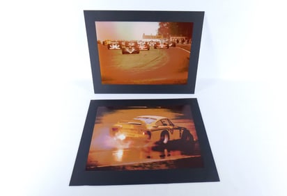 Lot of 2 Stylized Limited Edition Formula 1 Photographs