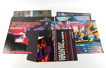 Lot of NASCAR and Formula One Posters