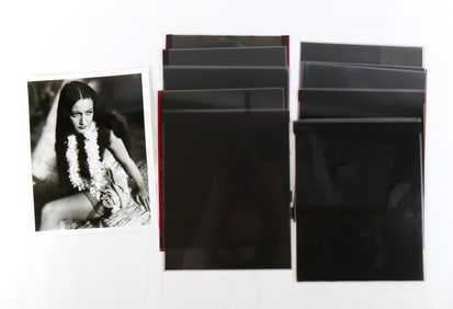 Lot of 13 Dorothy Lamour Original Negatives and 1 Photograph