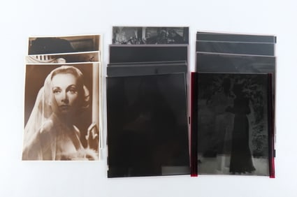 Lot of 20 Carol Lombard Original Negatives and 3 Photographs