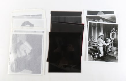 Lot of 14 Various Cowboys Original Photographs with Negatives