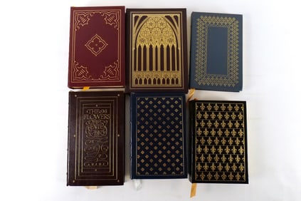 Lot of 6 Easton Press French Classics Hardcover Books