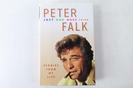Peter Falk Autographed "Just One More Thing" Hardcover