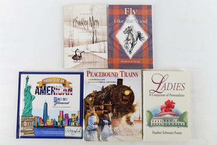 Lot of 5 Autographed Children's Historical Books