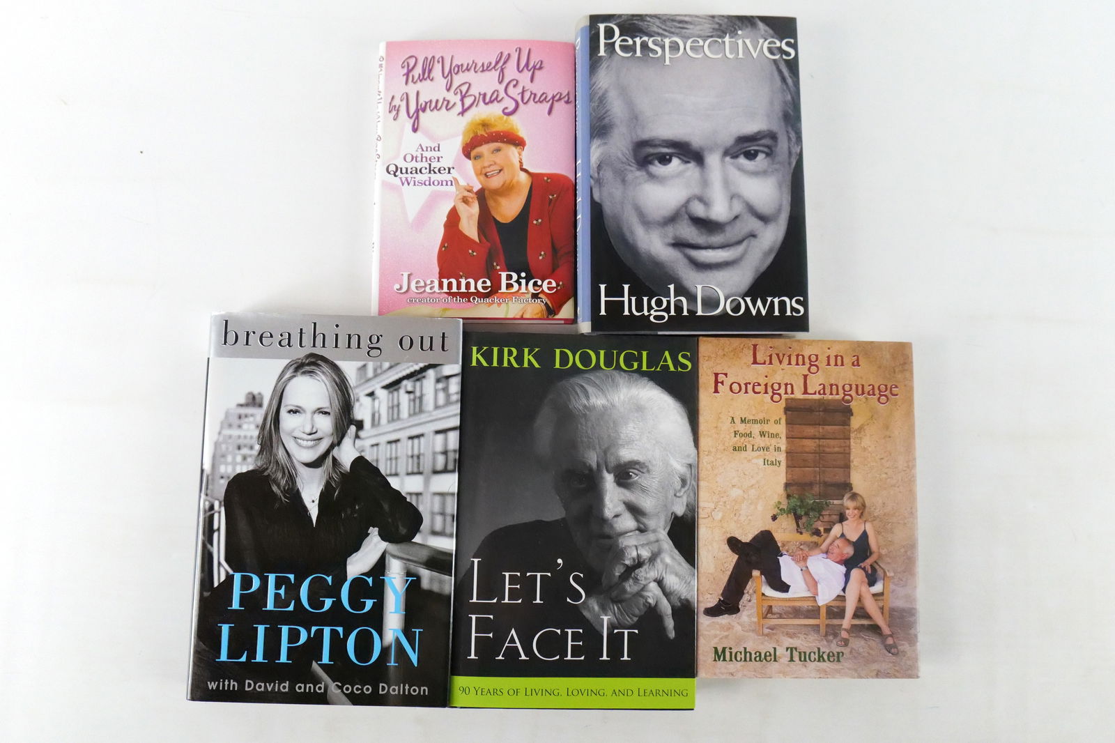 Lot of 5 Celebrity Memoirs Autographed Hardcover Books (1 of 19)