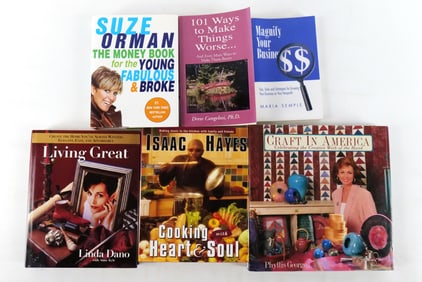Lot of 6 Mixed Autographed Books