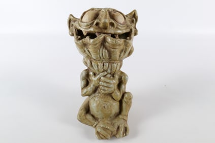 Jim Rumph Art Pottery Gremlin Goblin Cigarette Eating Ashtray