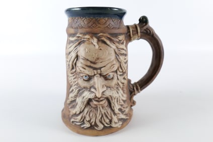 Jim Rumph Art Pottery Merlin Mind Circus Stein/Mug