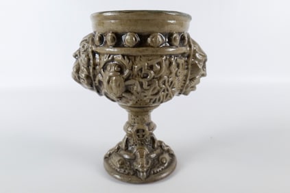 Jim Rumph Magical Chalice Art Pottery Goblet