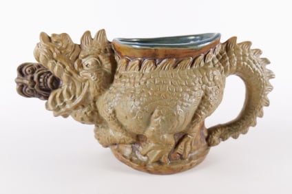 Jim Rumph Art Pottery Monster Eating Man Mug