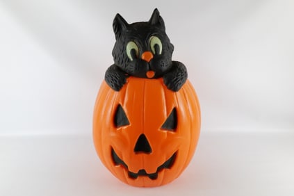 lighted Halloween Jack-O-Lantern Blow Mold