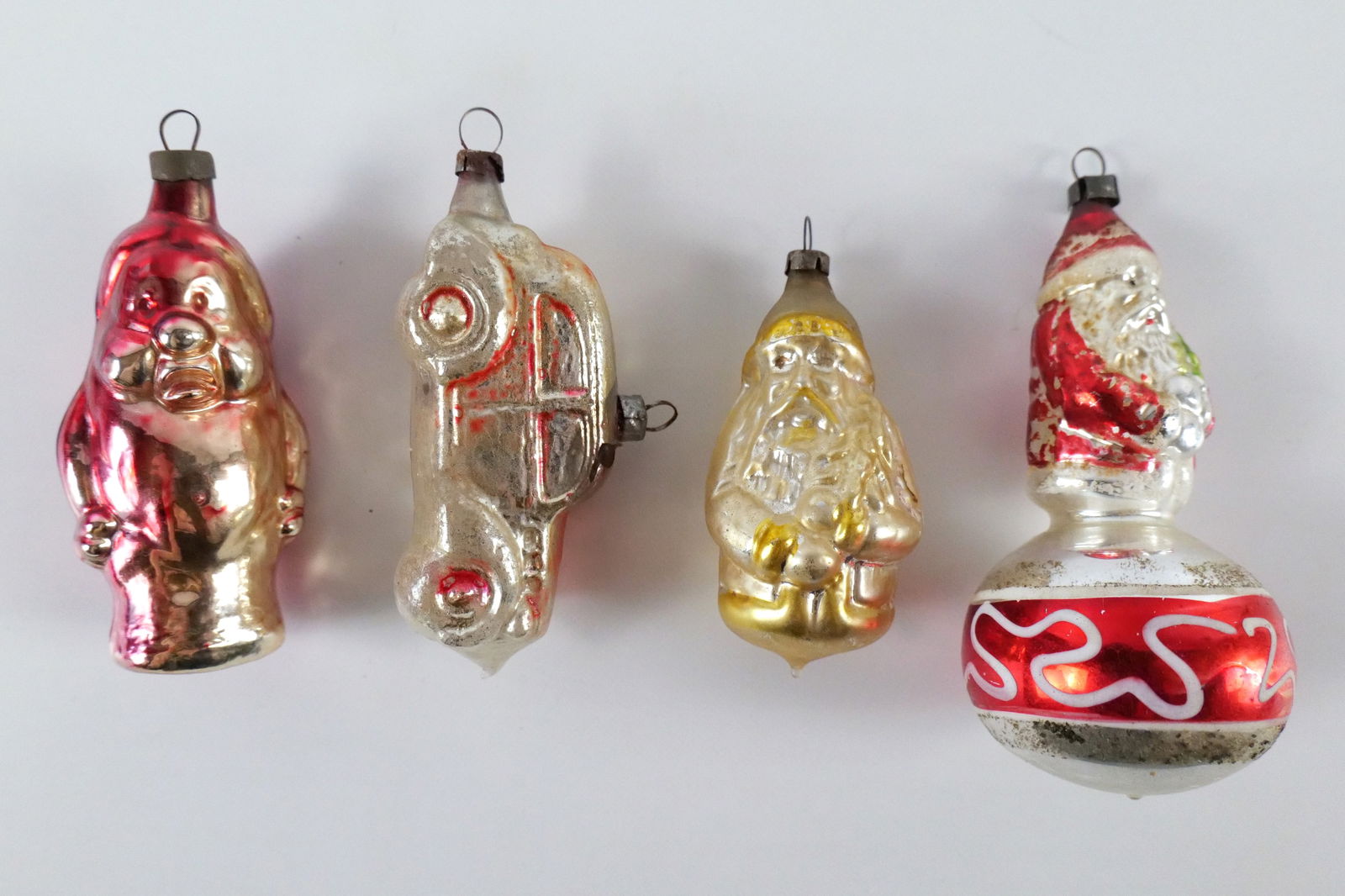 Lot of 4 Antique Blown Glass Ornaments (1 of 9)