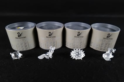 Lot of 4 Swarovski Mini Crystal Figurines