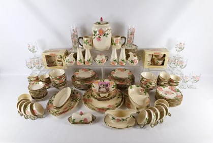 Franciscan Desert Rose Earthenware Dinnerware Set - Service for 12 plus Extras