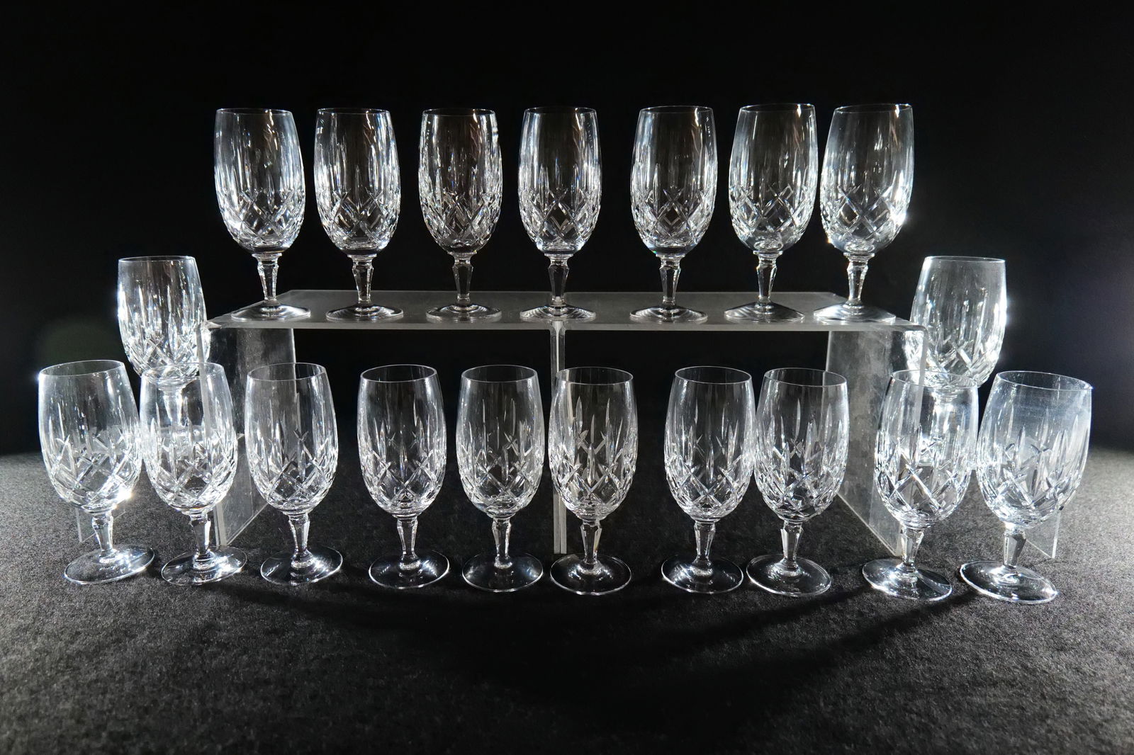 Lot of 19 Gorham Crystal Lady Anne Ice Tea Glasses (1 of 12)