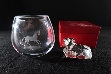 Lot of 2 Quality Crystal Pieces