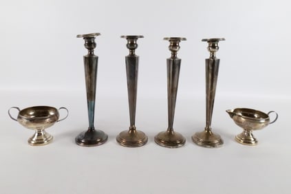Lot of Weighted Sterling Silver Pieces