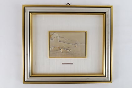 Framed Paolo Rossini Sterling Silver Art