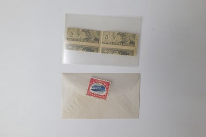 Inverted Jenny 24 Cent Stamp and 3 Cent Error Stamp