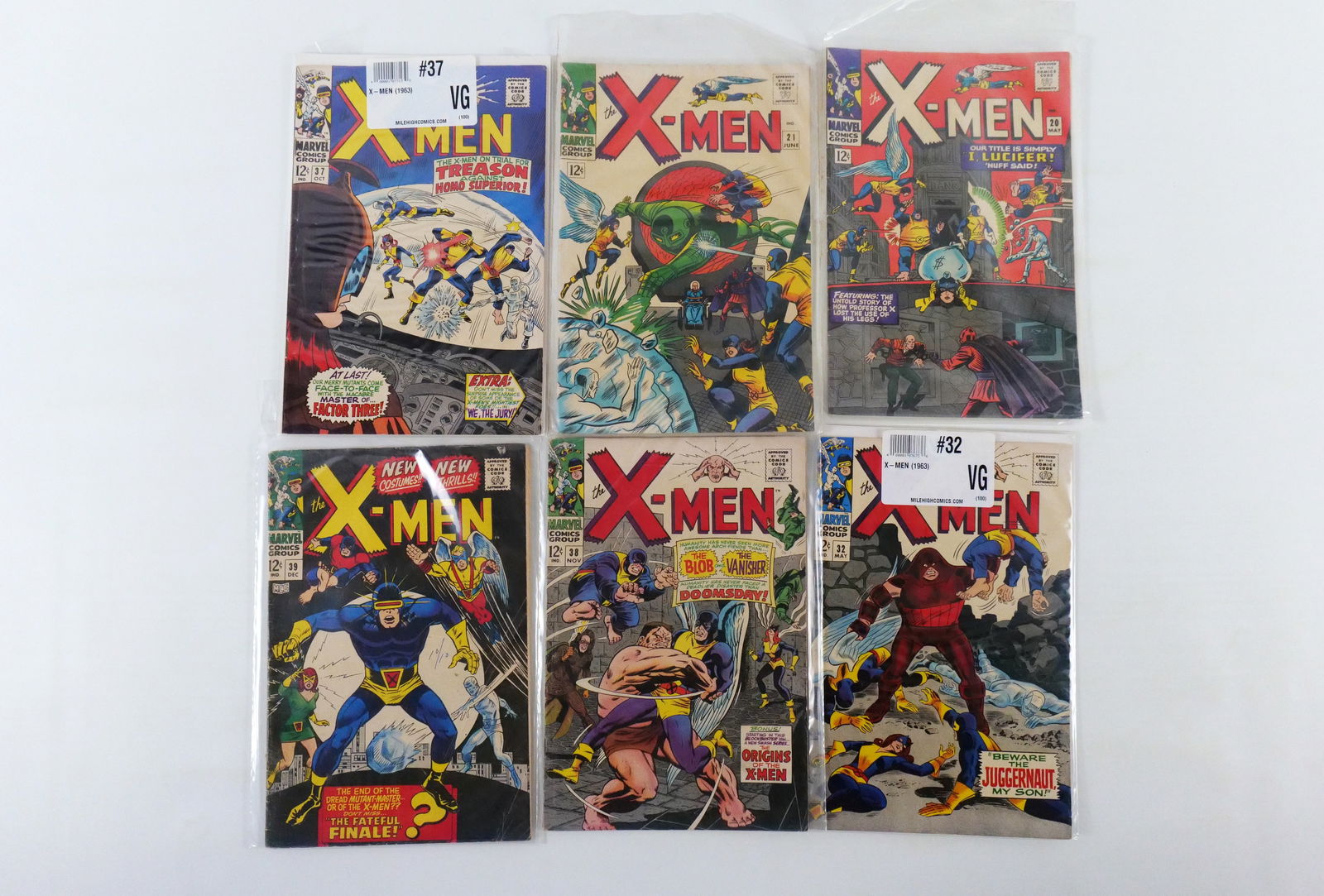 Lot of 6 Silver Age X-Men Comics (1 of 7)