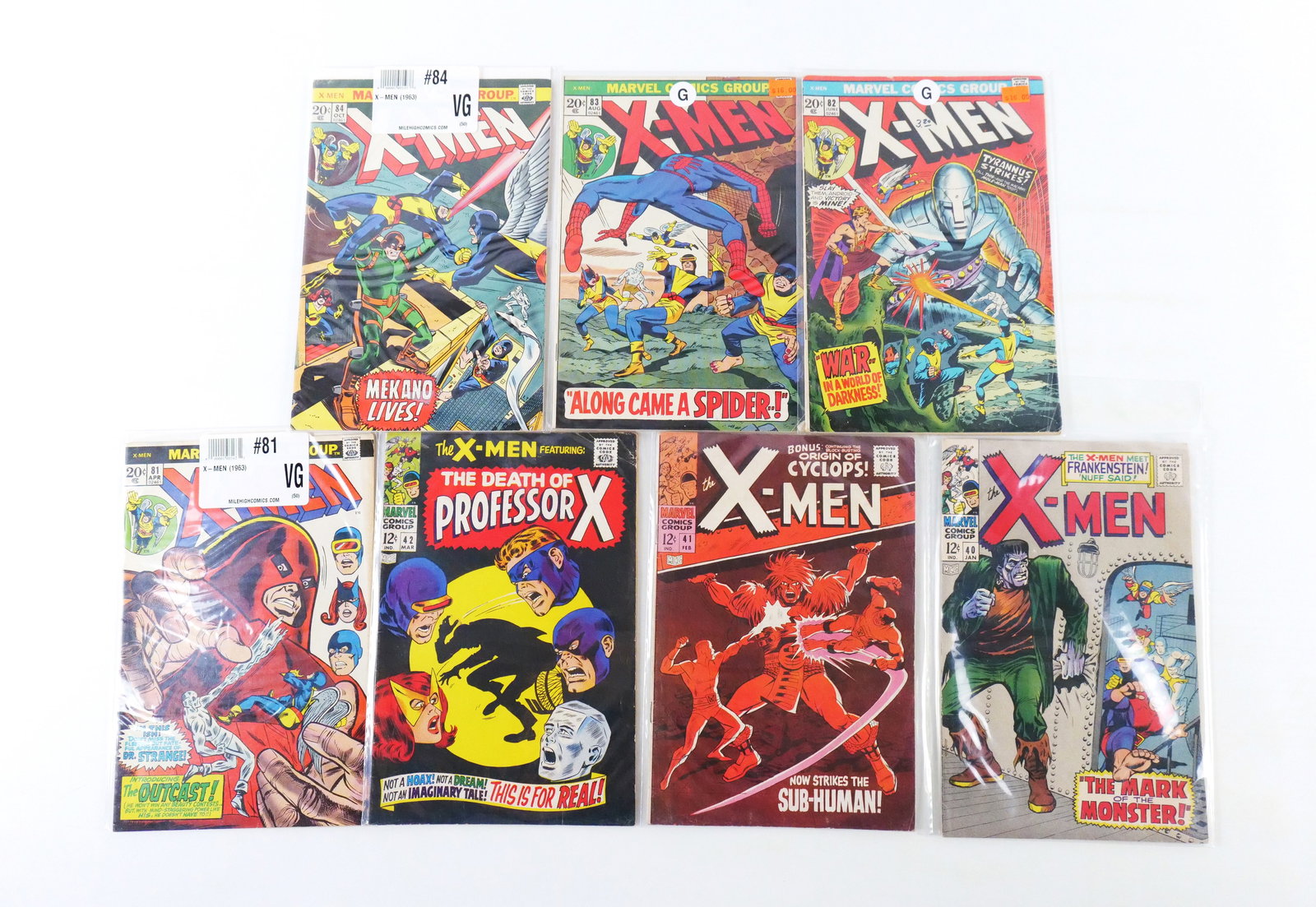 Lot of 7 Silver and Bronze Age X-Men Comics (1 of 8)