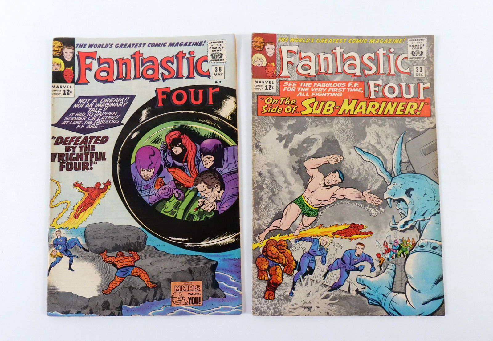 Lot of 2 Fantastic Four Comics - #33 and #38 (1 of 16)