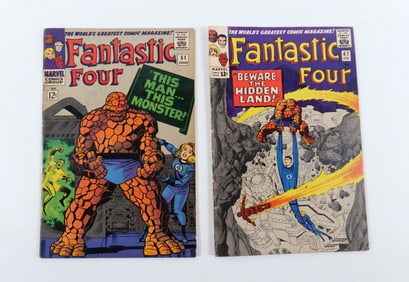 Lot of 2 Fantastic Four Comics - #47 & #51
