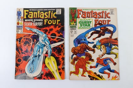 Lot of 2 Fantastic Four Comics - #72 and #73
