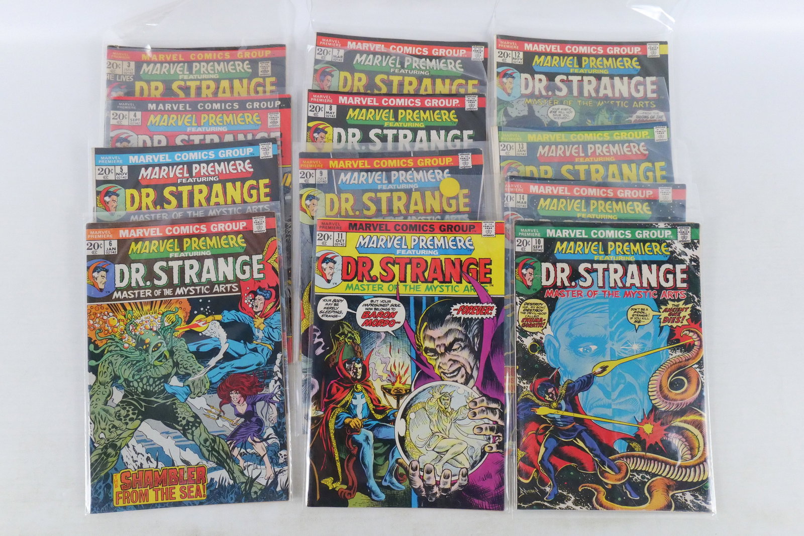 Lot of 12 Marvel Premiere featuring Dr. Strange Comics (1 of 5)