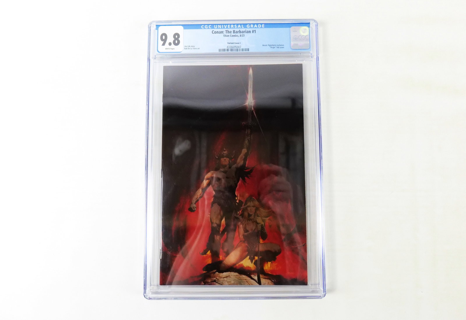 Conan: The Barbarian #1 - CGC 9.8: Conan: The Barbarian #1 - CGC 9.8 - Virgin Foil Variant. Please note that the short boxes in photos do not come with the lot; they are there to give reference to the amount of comics in the lot. All i