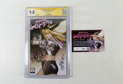 Spider-Gwen: Gwenverse #3 - CGC 9.8 - Signed