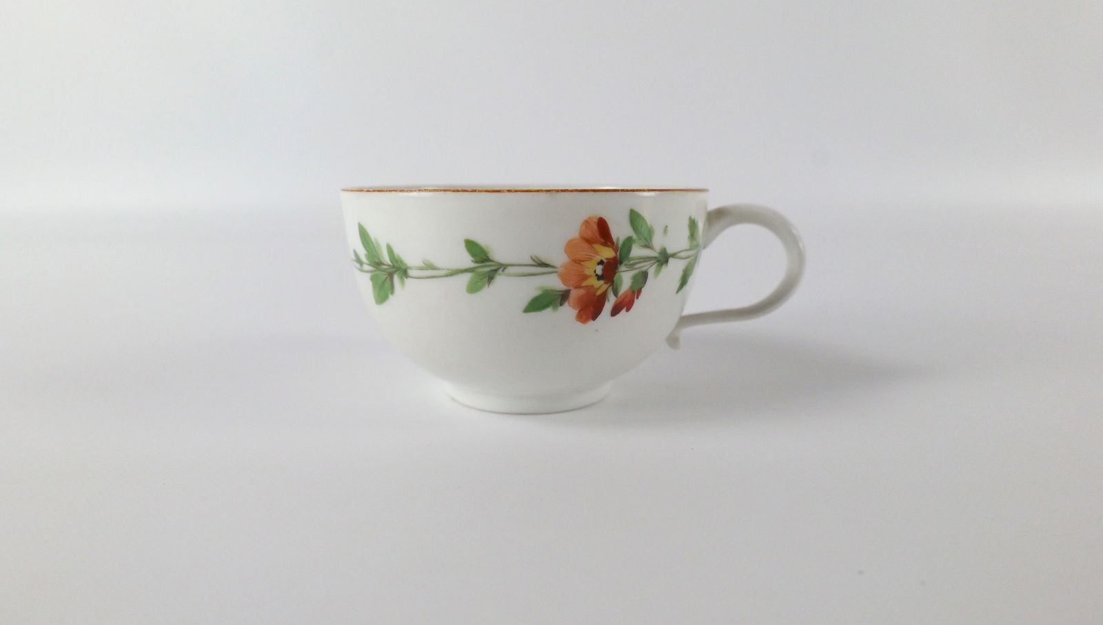 18th Century Meissen Hand Painted Floral Tea Cup (1 of 8)