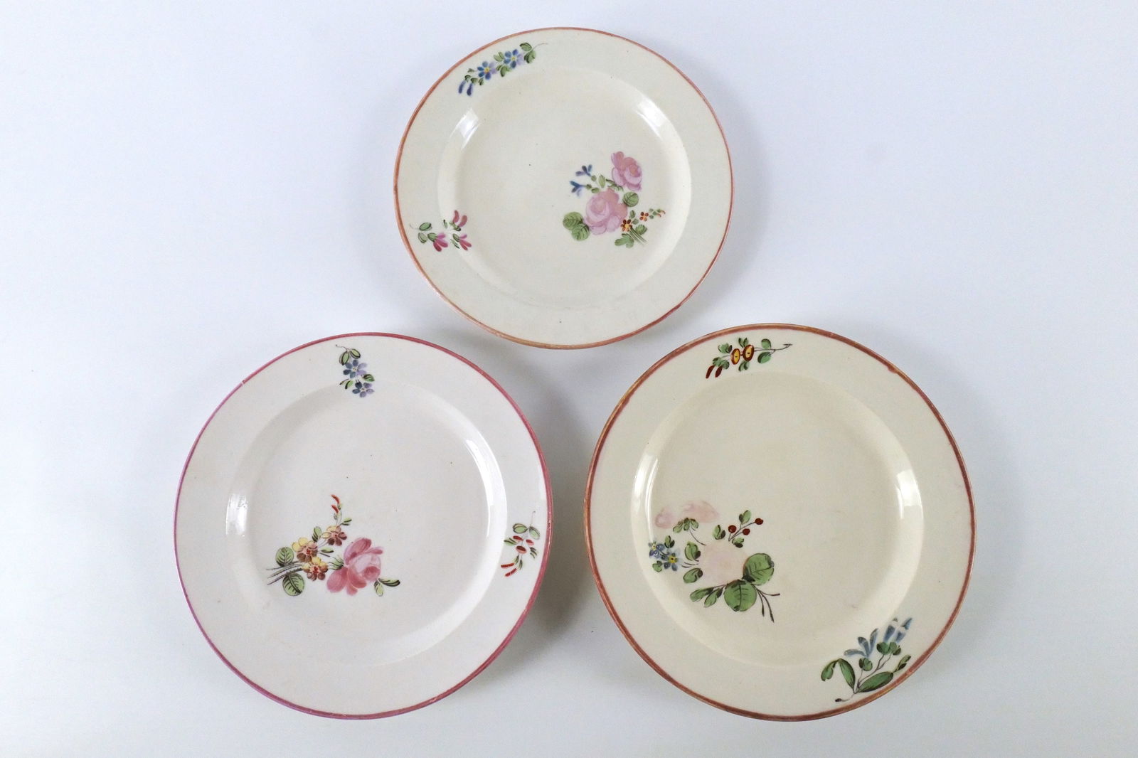 Lot of 3 18th Century Alcova Faience Pottery Plates (1 of 11)