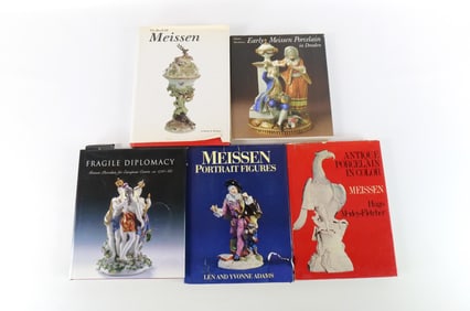 Lot of Meissen Porcelain Hardcover Reference Books