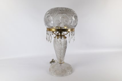 Cut Glass Table Lamp