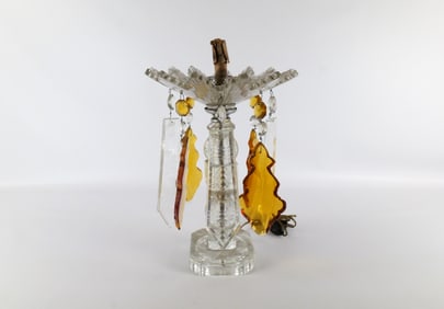Cut Glass Luster Style Table Lamp
