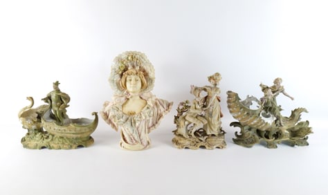 Group Lot of Porcelain Figurines - All AS-IS