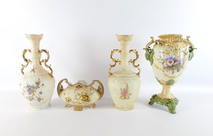 Group Lot of Porcelain Decorative Vases and Urns
