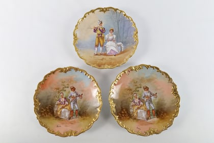 Lot of 3 19th Century Portrait Plates