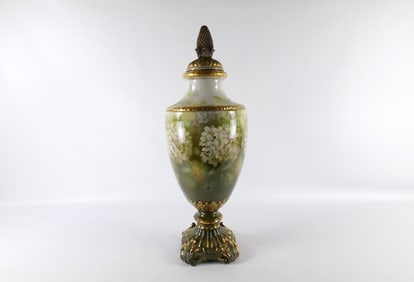 Monumental Royal Bonn Porcelain Grape Vase/Urn