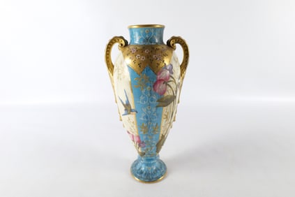 Royal Bonn Hand Painted Double Handled Vase