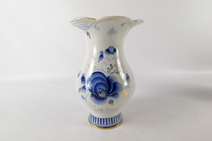 Russian Hand Painted Tall Vase