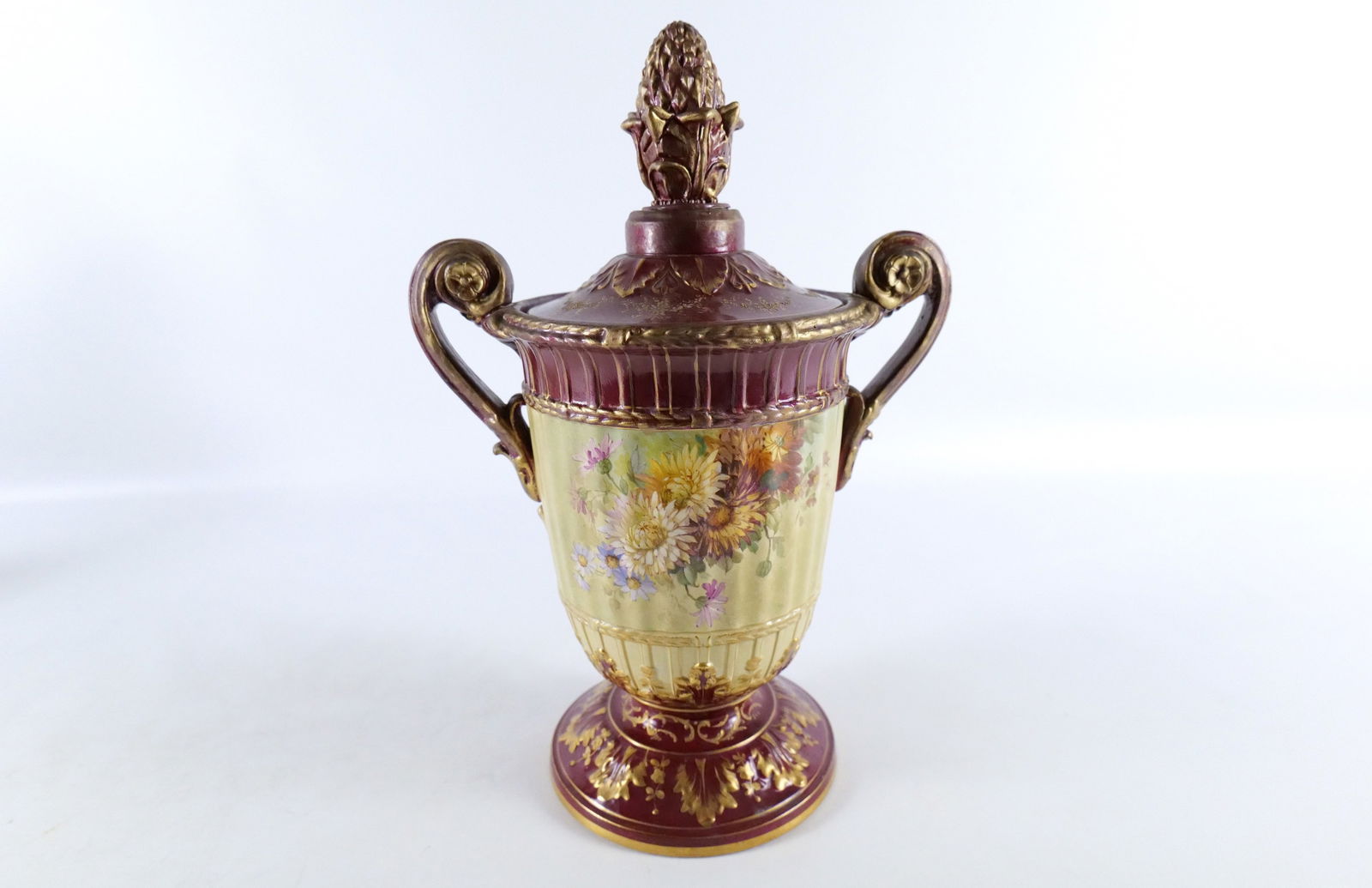 Royal Bonn Double Handled Covered Urn (1 of 10)